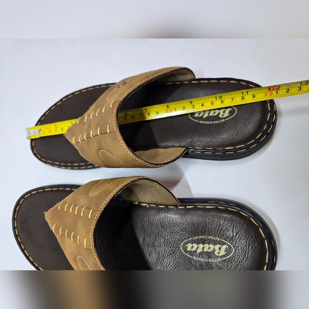 Bata Men Terrance Cushion Brown Sandals Size 10